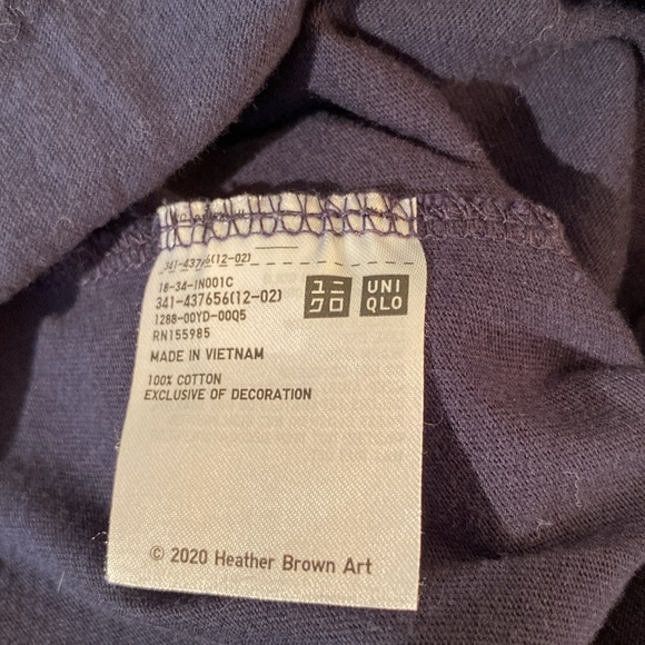 UNI QLO - H Brown short sleeve t-shirt. Size L - Picture 5 of 10